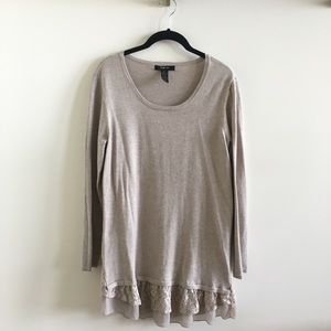 Style & Co Ruffled Long Sleeve Shirt